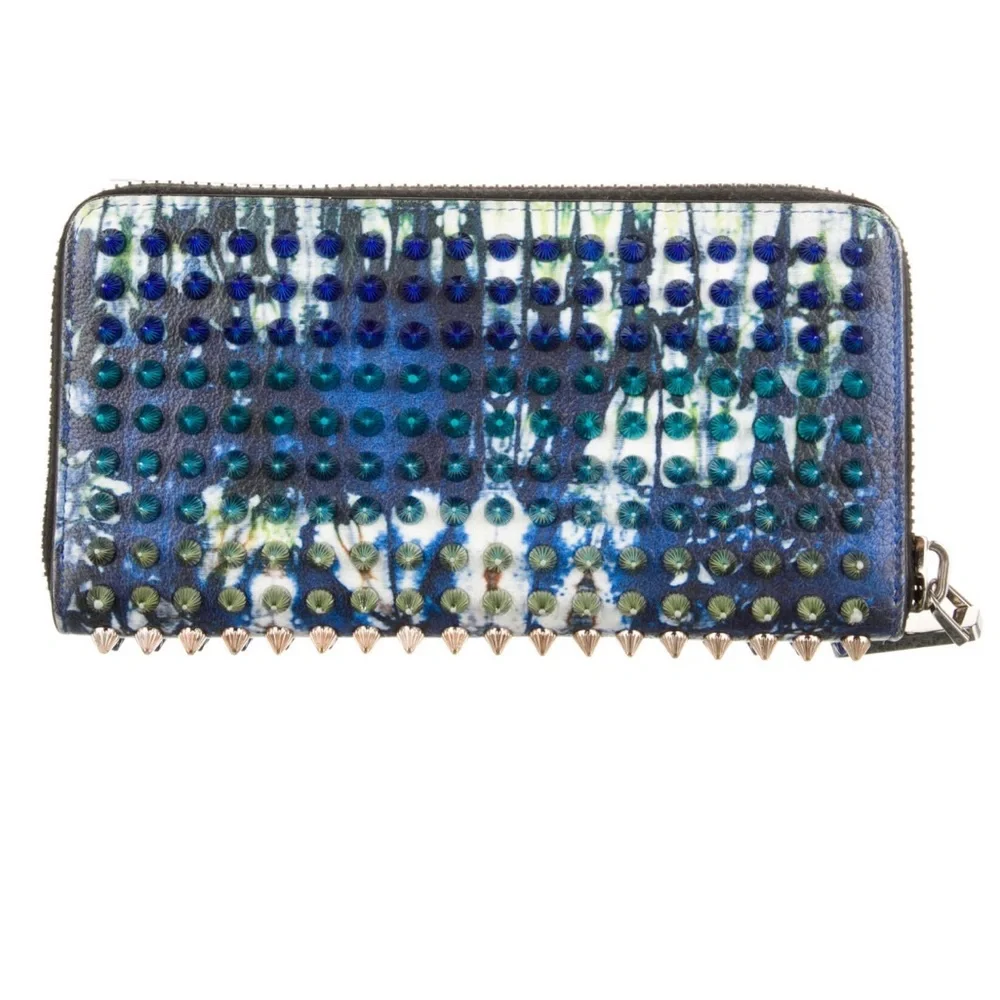 Christian Louboutin Studded Printed Wallet - Picture 1 of 3